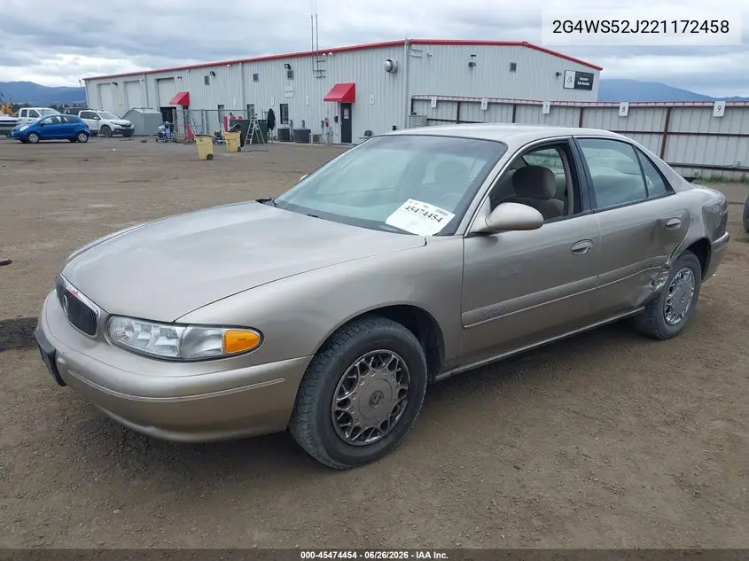 2002 Buick Century Custom VIN: 2G4WS52J221172458 Lot: 45474454