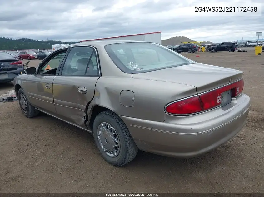 2002 Buick Century Custom VIN: 2G4WS52J221172458 Lot: 45474454