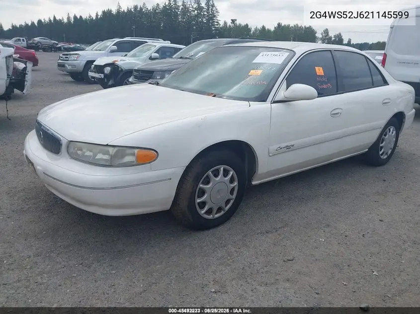 2002 Buick Century Custom VIN: 2G4WS52J621145599 Lot: 45492223