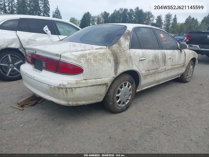 2002 Buick Century Custom VIN: 2G4WS52J621145599 Lot: 45492223