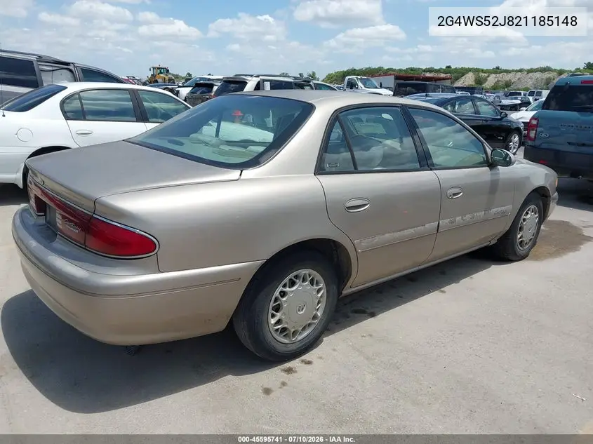 2002 Buick Century Custom VIN: 2G4WS52J821185148 Lot: 45595741