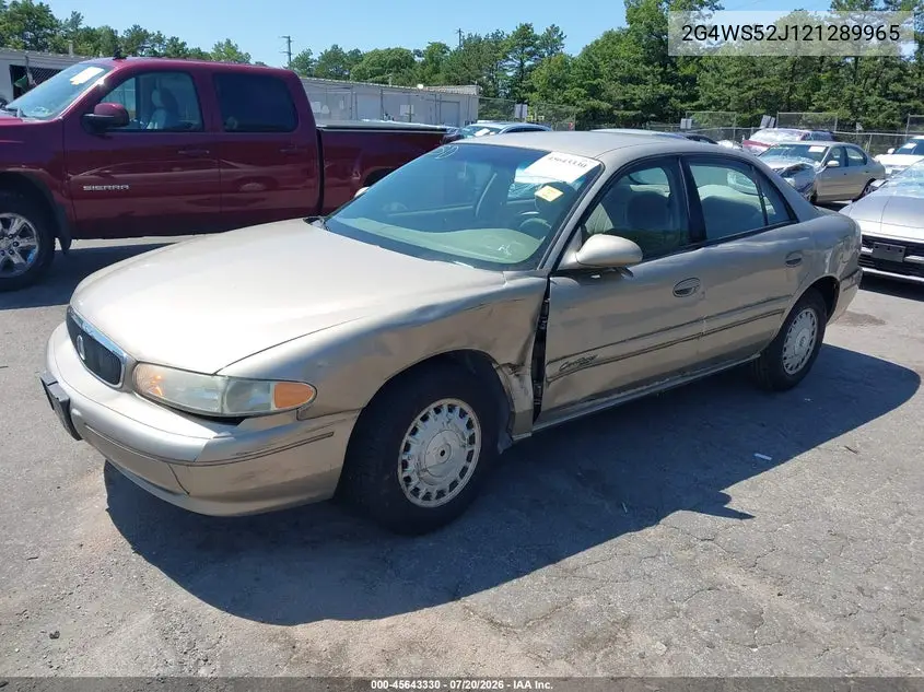 2002 Buick Century Custom VIN: 2G4WS52J121289965 Lot: 45643330