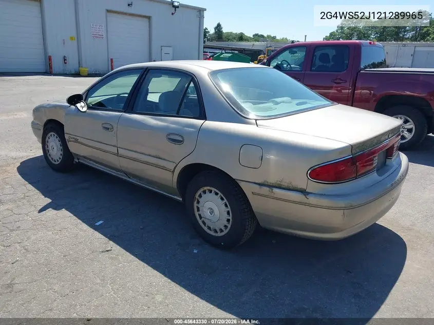 2002 Buick Century Custom VIN: 2G4WS52J121289965 Lot: 45643330