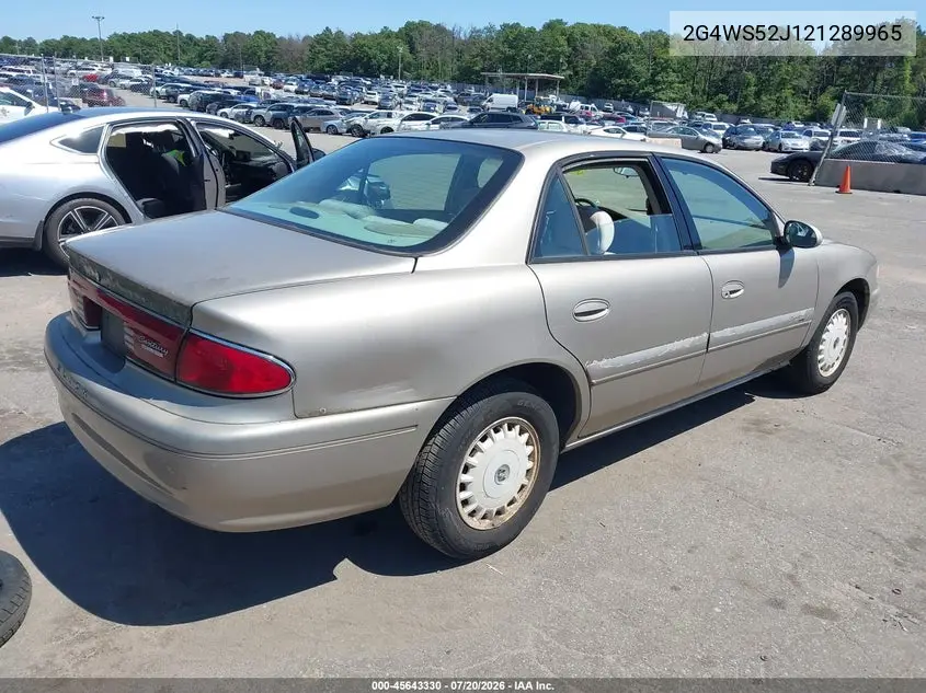 2002 Buick Century Custom VIN: 2G4WS52J121289965 Lot: 45643330