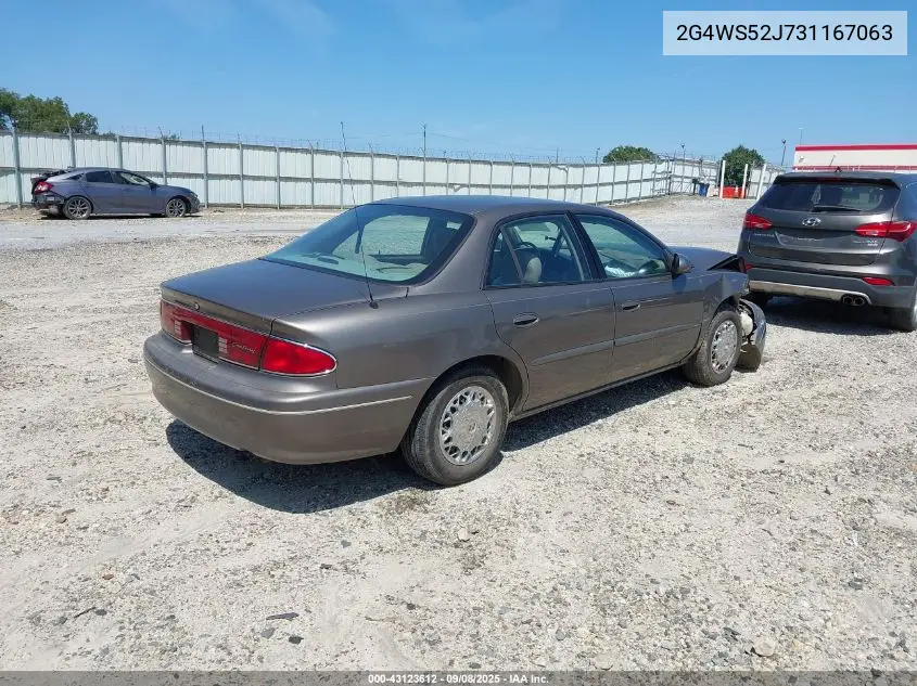 2003 Buick Century Custom VIN: 2G4WS52J731167063 Lot: 43123612