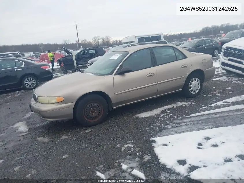 2003 Buick Century Custom VIN: 2G4WS52J031242525 Lot: 43937033