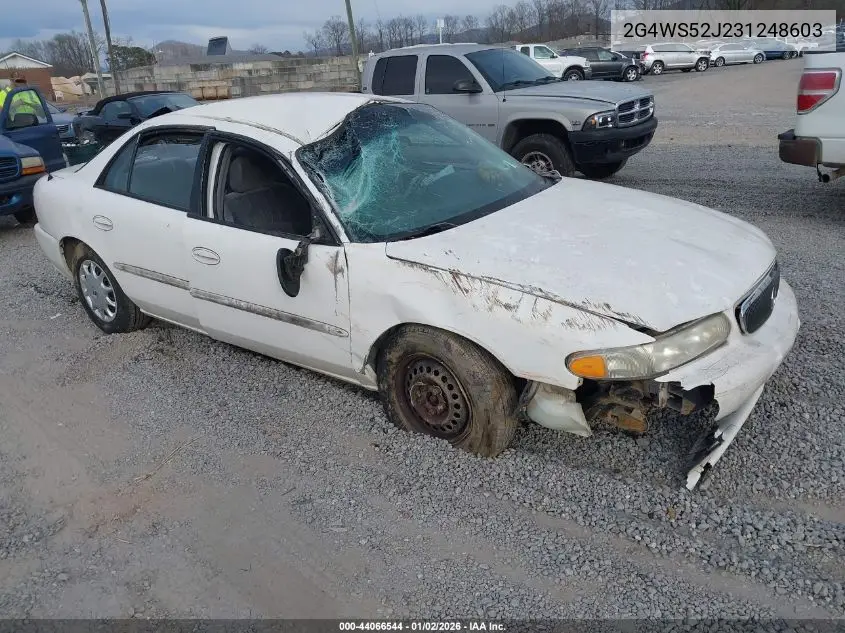 2003 Buick Century Custom VIN: 2G4WS52J231248603 Lot: 44066544