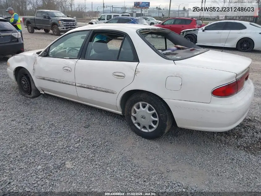 2003 Buick Century Custom VIN: 2G4WS52J231248603 Lot: 44066544