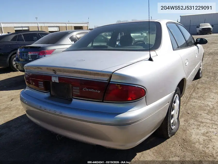 2003 Buick Century Custom VIN: 2G4WS52J531229091 Lot: 44624241