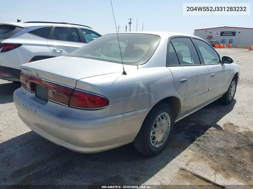 2003 Buick Century Custom VIN: 2G4WS52J331283232 Lot: 44647915