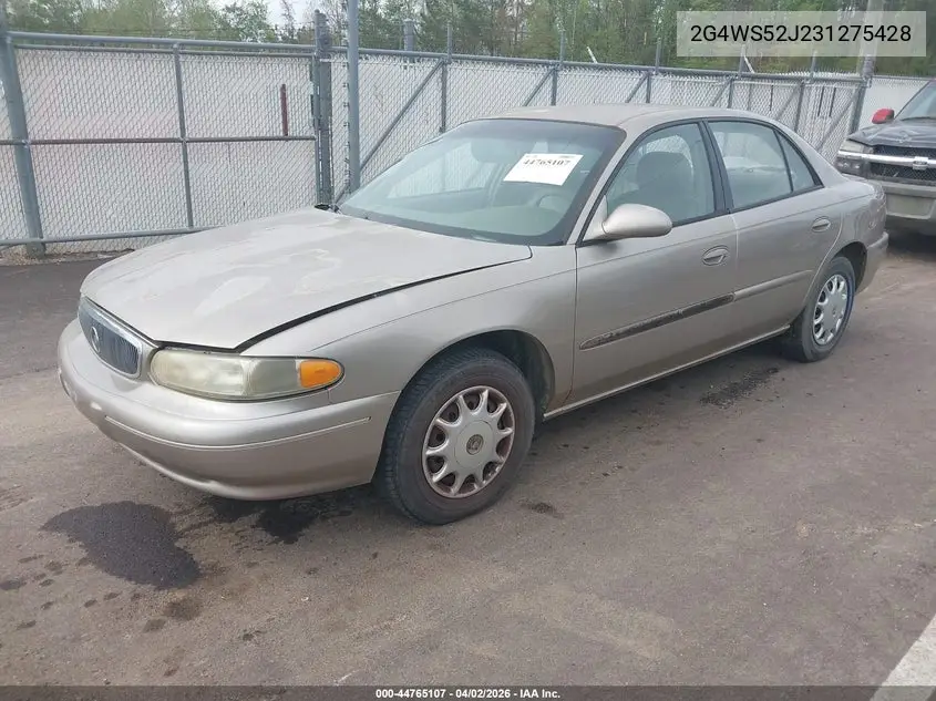 2003 Buick Century Custom VIN: 2G4WS52J231275428 Lot: 44765107
