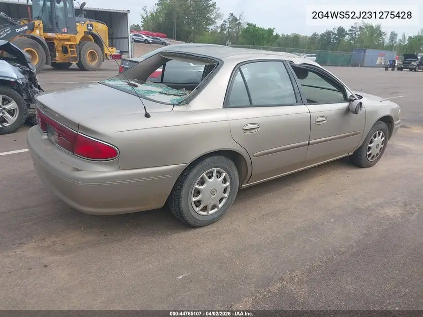 2003 Buick Century Custom VIN: 2G4WS52J231275428 Lot: 44765107
