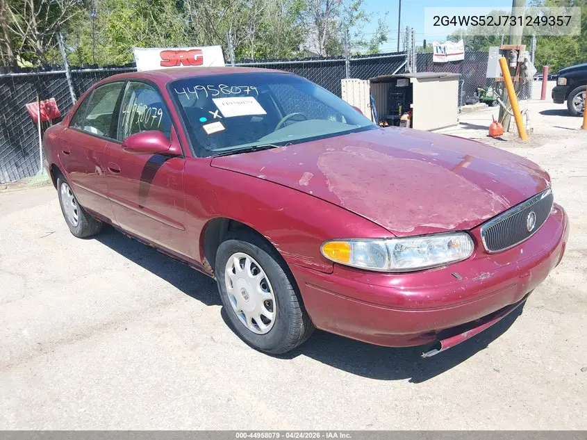 2003 Buick Century Custom VIN: 2G4WS52J731249357 Lot: 44958079