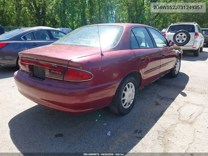 2003 Buick Century Custom VIN: 2G4WS52J731249357 Lot: 44958079