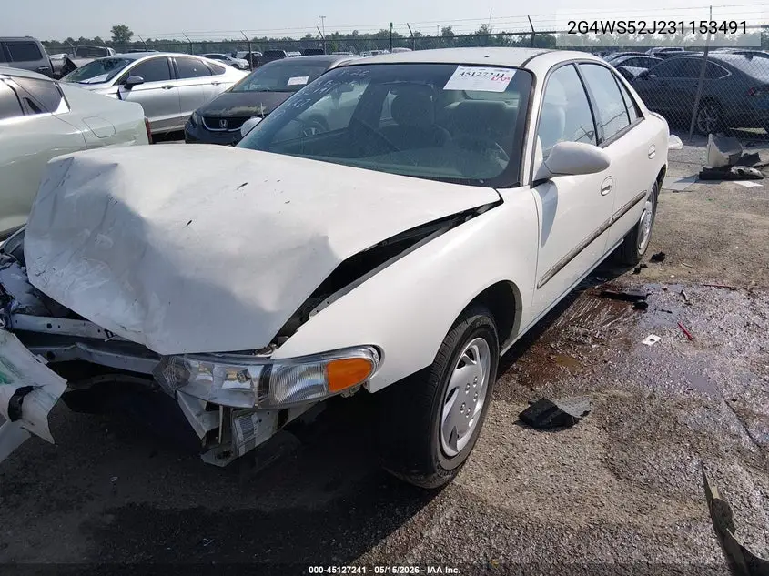 2003 Buick Century Custom VIN: 2G4WS52J231153491 Lot: 45127241