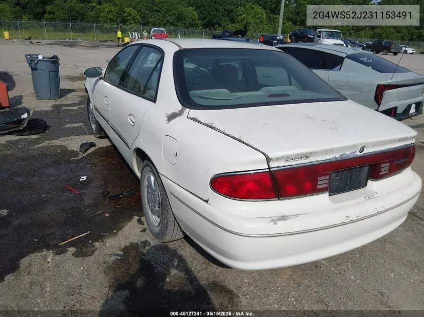 2003 Buick Century Custom VIN: 2G4WS52J231153491 Lot: 45127241