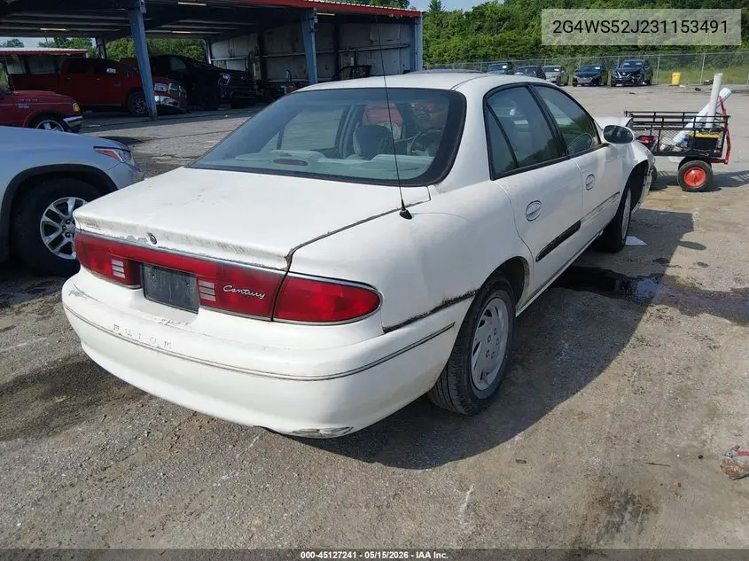 2003 Buick Century Custom VIN: 2G4WS52J231153491 Lot: 45127241