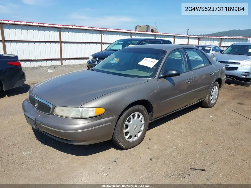 2003 Buick Century Custom VIN: 2G4WS52J731189984 Lot: 45228662