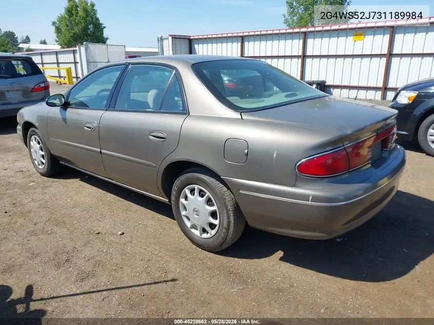 2003 Buick Century Custom VIN: 2G4WS52J731189984 Lot: 45228662