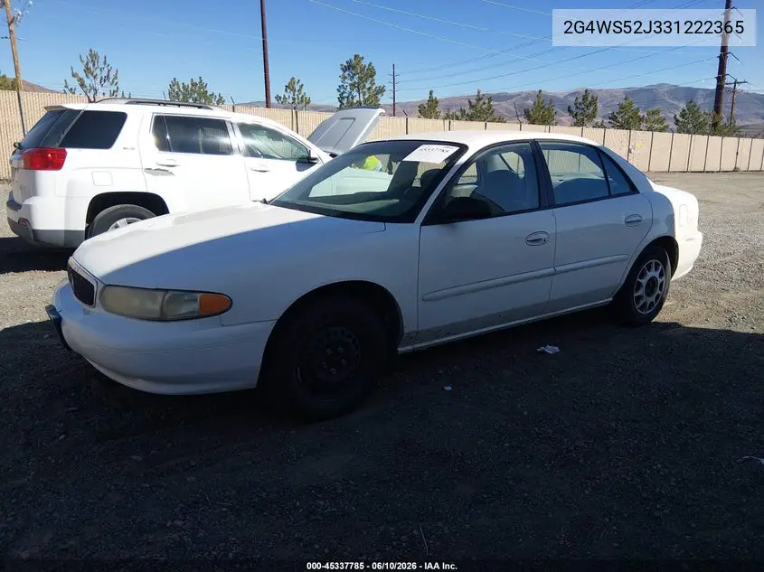 2003 Buick Century Custom VIN: 2G4WS52J331222365 Lot: 45337785