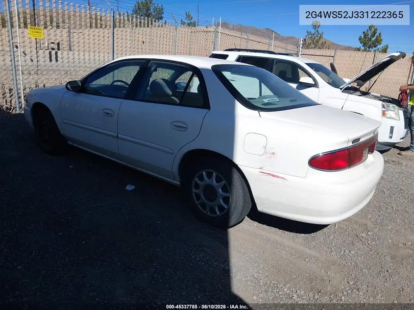 2003 Buick Century Custom VIN: 2G4WS52J331222365 Lot: 45337785