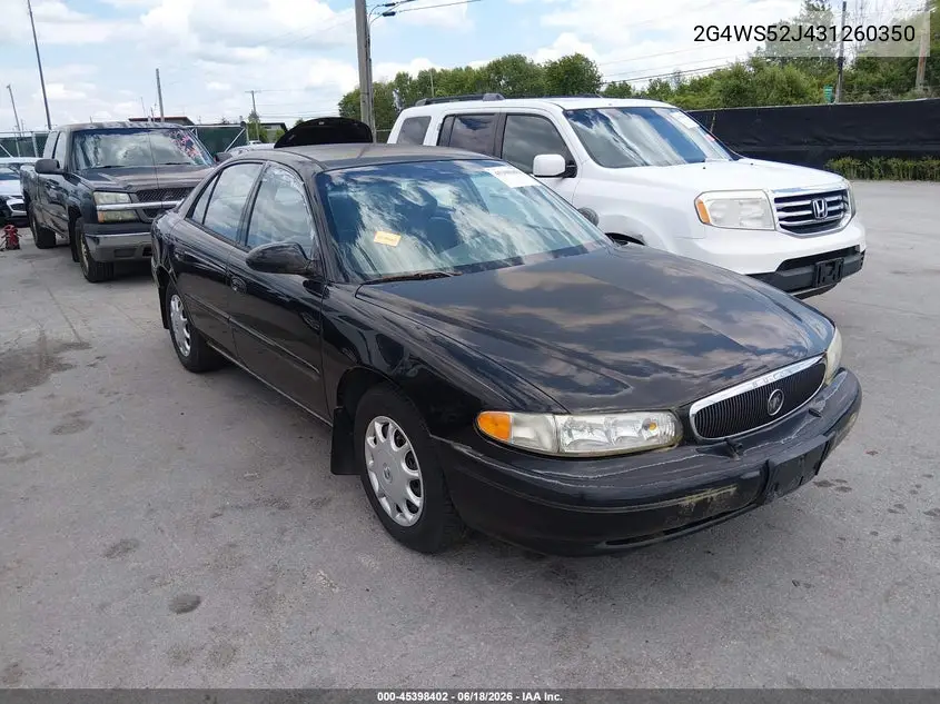 2003 Buick Century Custom VIN: 2G4WS52J431260350 Lot: 45398402
