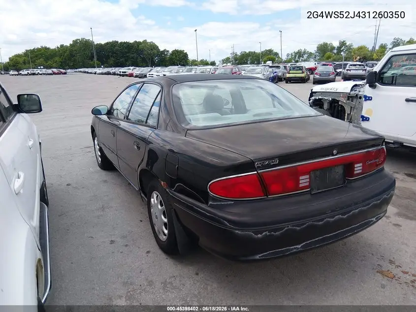 2003 Buick Century Custom VIN: 2G4WS52J431260350 Lot: 45398402