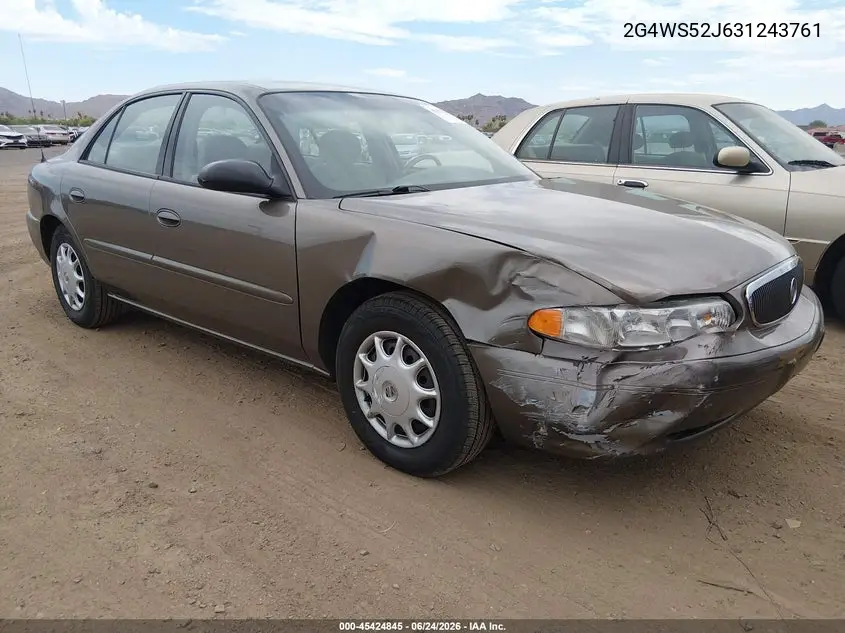 2003 Buick Century Custom VIN: 2G4WS52J631243761 Lot: 45424845