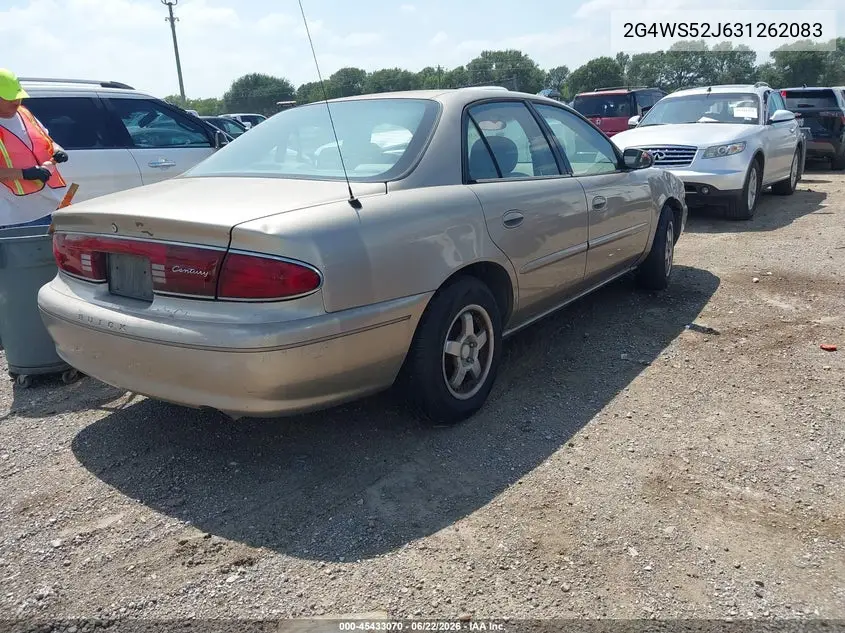 2003 Buick Century Custom VIN: 2G4WS52J631262083 Lot: 45433070