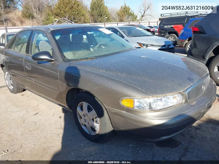 2003 Buick Century Custom VIN: 2G4WS52J631216009 Lot: 45491942
