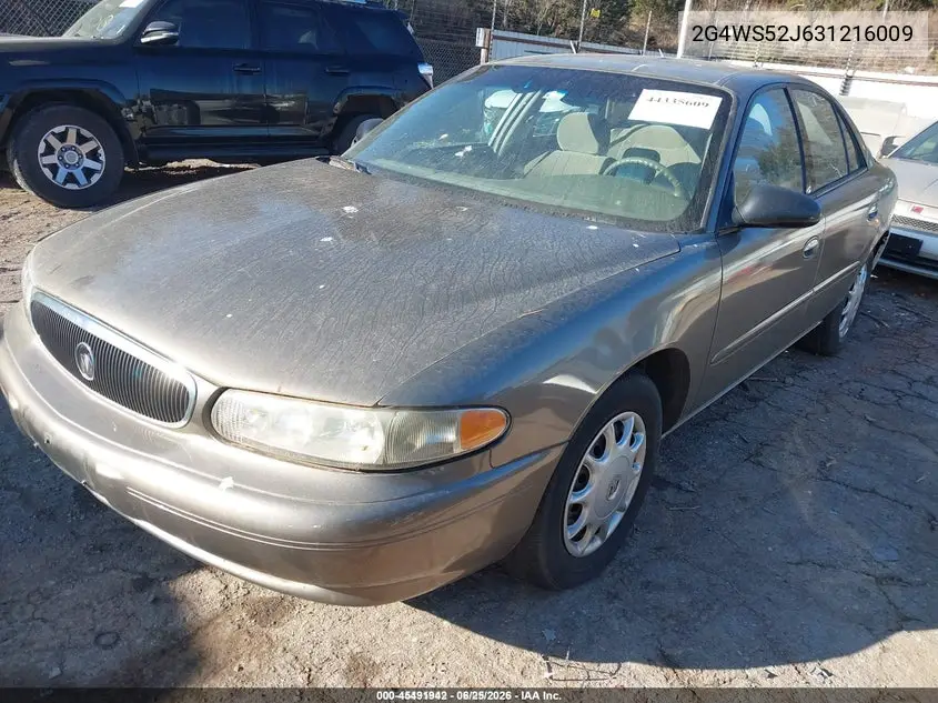 2003 Buick Century Custom VIN: 2G4WS52J631216009 Lot: 45491942