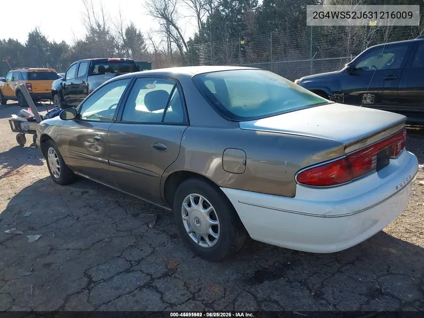 2003 Buick Century Custom VIN: 2G4WS52J631216009 Lot: 45491942