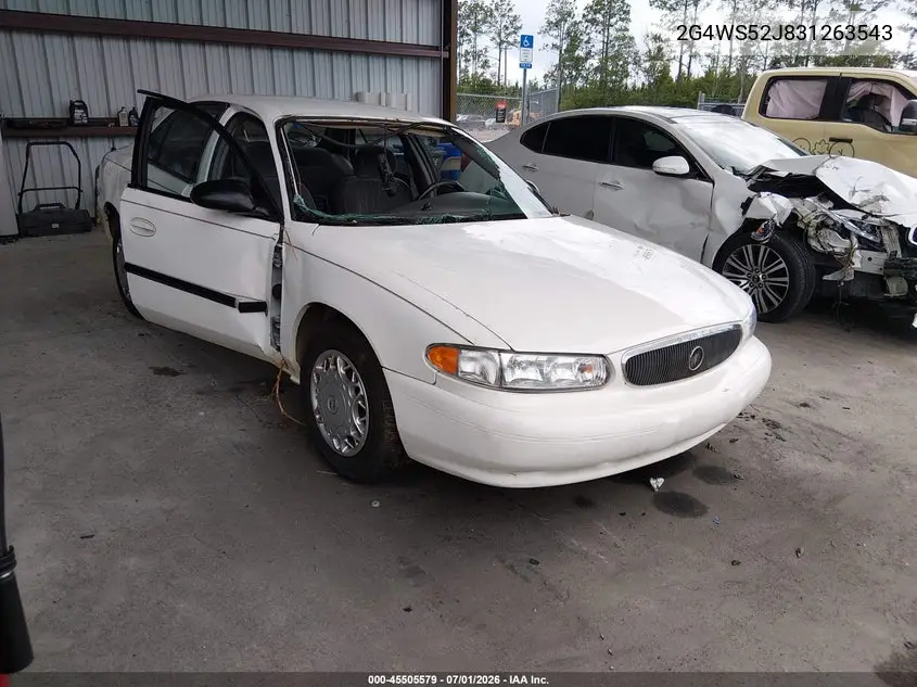 2003 Buick Century Custom VIN: 2G4WS52J831263543 Lot: 45505579