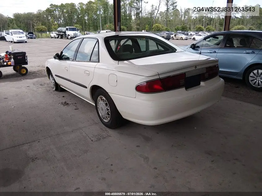 2003 Buick Century Custom VIN: 2G4WS52J831263543 Lot: 45505579