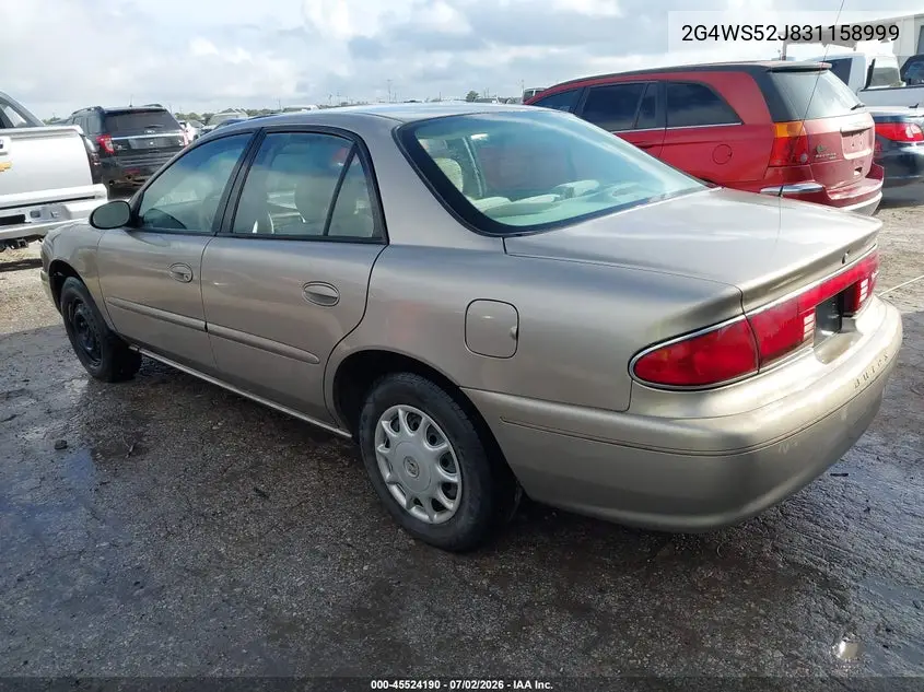 2003 Buick Century Custom VIN: 2G4WS52J831158999 Lot: 45524190