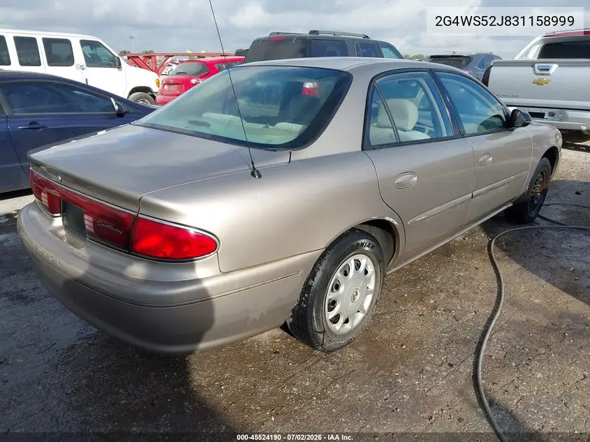 2003 Buick Century Custom VIN: 2G4WS52J831158999 Lot: 45524190