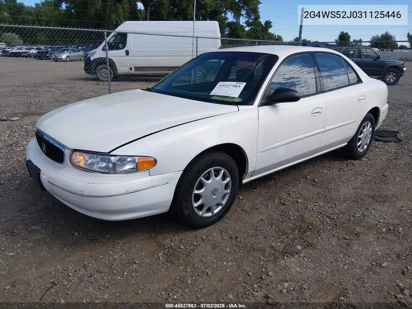 2003 Buick Century Custom VIN: 2G4WS52J031125446 Lot: 45527983