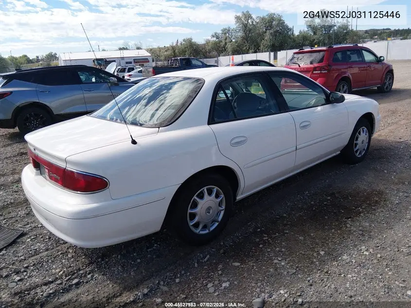 2003 Buick Century Custom VIN: 2G4WS52J031125446 Lot: 45527983