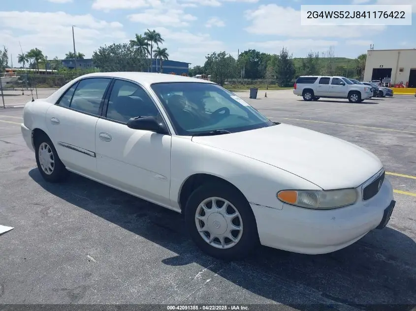 2004 Buick Century VIN: 2G4WS52J841176422 Lot: 42091385
