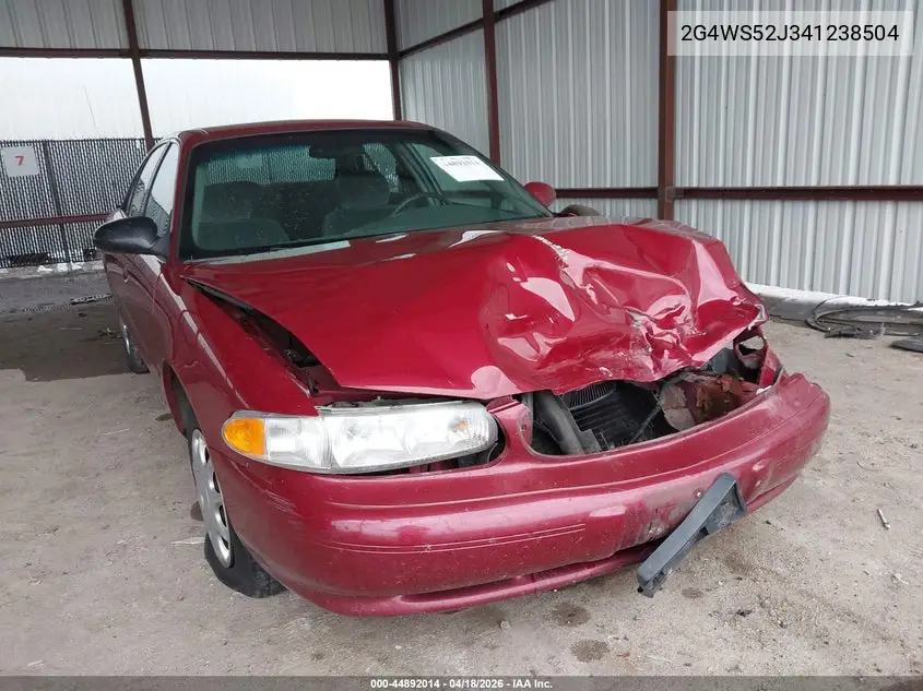 2004 Buick Century VIN: 2G4WS52J341238504 Lot: 44892014