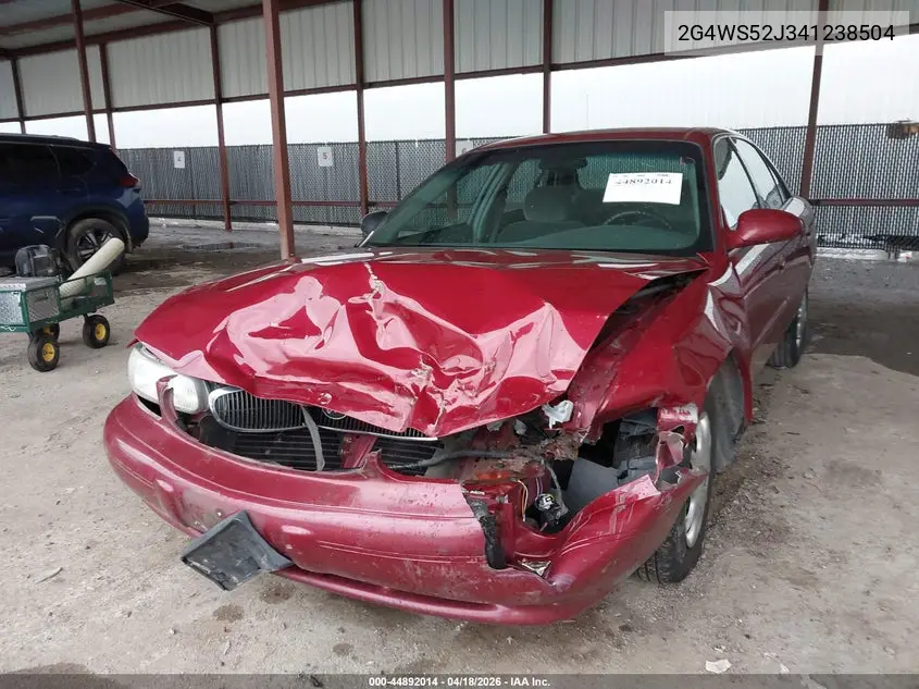 2004 Buick Century VIN: 2G4WS52J341238504 Lot: 44892014