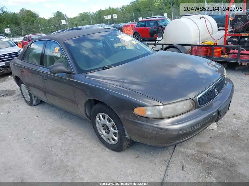 2004 Buick Century VIN: 2G4WS52J841240796 Lot: 45275805