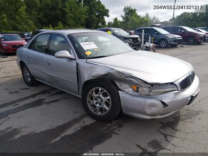 2004 Buick Century VIN: 2G4WS52J341321317 Lot: 45300892