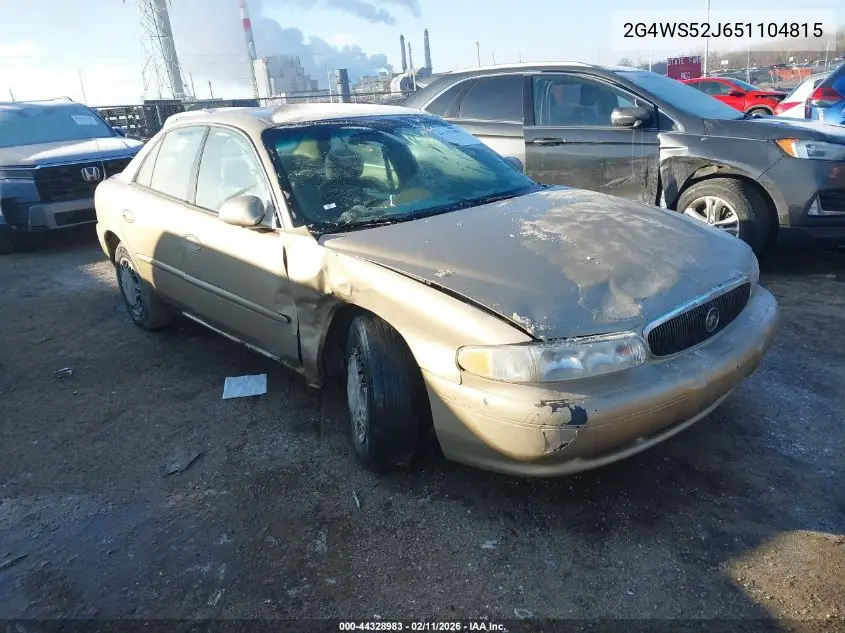 2005 Buick Century VIN: 2G4WS52J651104815 Lot: 44328983