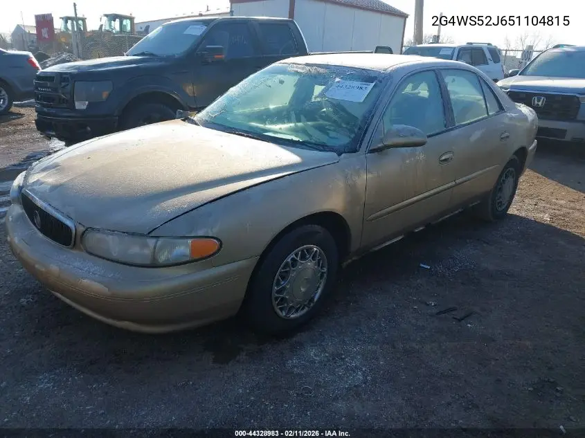 2005 Buick Century VIN: 2G4WS52J651104815 Lot: 44328983