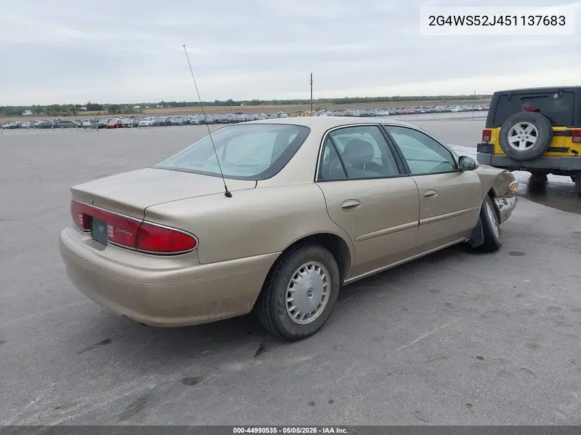 2005 Buick Century VIN: 2G4WS52J451137683 Lot: 44990535