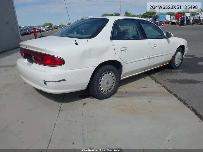 2005 Buick Century VIN: 2G4WS52JX51135498 Lot: 45140138
