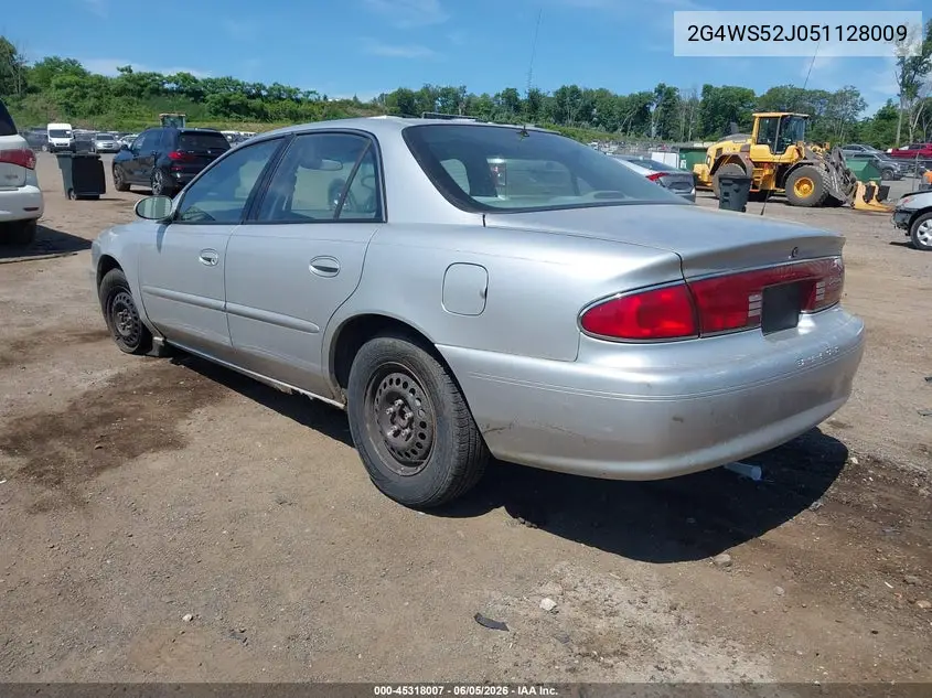 2005 Buick Century VIN: 2G4WS52J051128009 Lot: 45318007