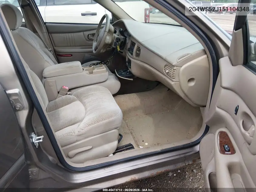 2005 Buick Century VIN: 2G4WS52J151104348 Lot: 45473713