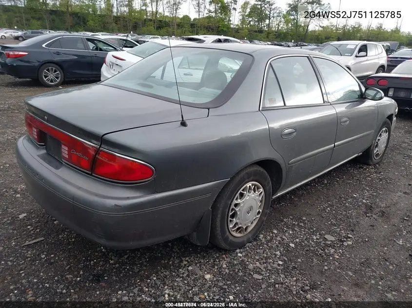 2005 Buick Century VIN: 2G4WS52J751125785 Lot: 45477674